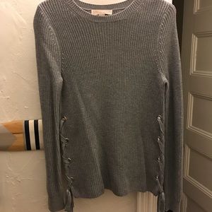 Gray Michael Kors Tie Side Sweater